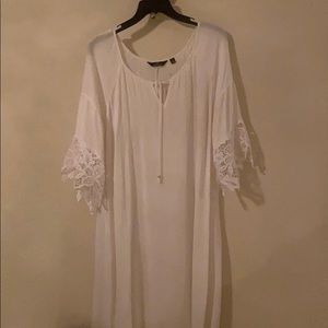 White tunic dress